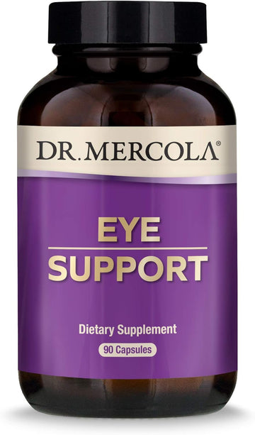 Dr. Mercola, Eye Support with 10 mg of Lutein Dietary Supplement, 90 Servings (90 Capsules), Non GMO, Gluten Free