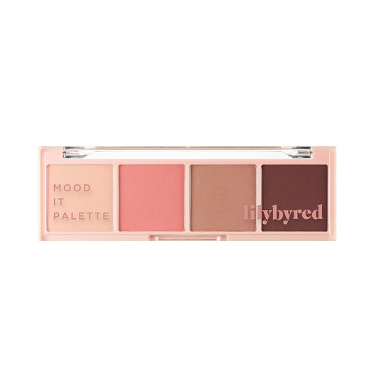 Lilybyred Mood It Palette Eyeshadow | Soft Neutral Ash Shades, Long-Wearing | Easy Color Matching For All Skin Tones| Travel-Friendly Size For On-The-Go Convenience| K-Beauty (02#Bloom It)