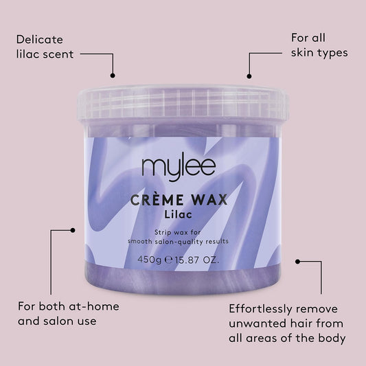 Mylee Rose Soft Creme Wax For Sensitive Skin 450G, Wax Heater Friendly, Ideal For All Body Area Stubborn Coarse Hair Removal