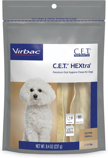 Virbac Cet Hextra Premium Oral Hygeine For Dogs, Under 11 Lbs(Pack Of 1)