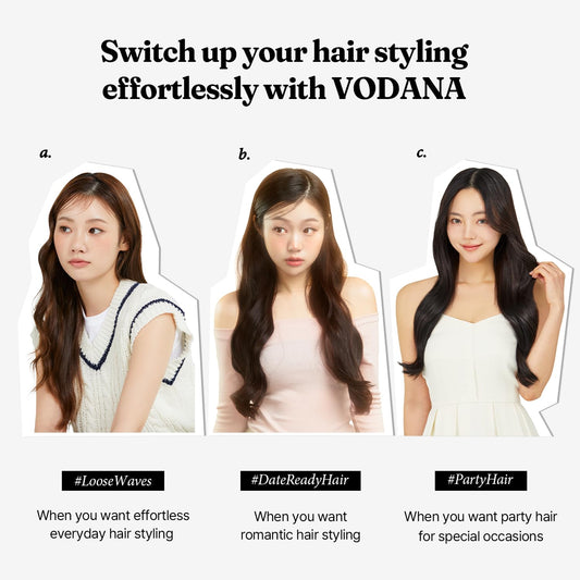 Vodana Professional Glamwave Ceramic Curling Iron, Long-Lasting Natural Curls, Instant Heat, Hair Curler, Curling Wand, Available In Usa (1.6 Inch, Black)