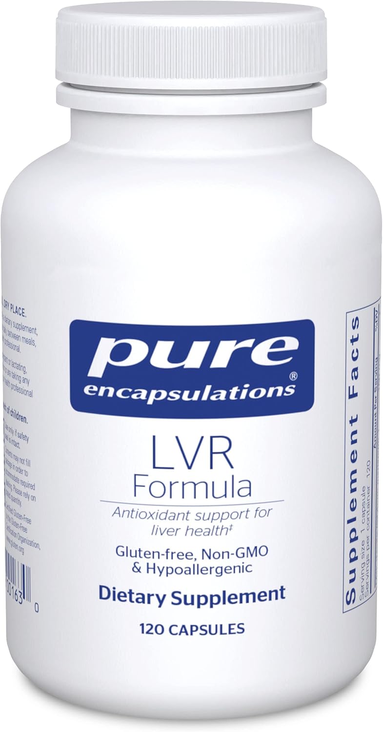 Pure Encapsulations Lvr Formula | Hypoallergenic Supplement With Antioxidant Support For Liver Cell Health | 120 Capsules