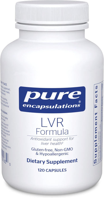 Pure Encapsulations Lvr Formula | Hypoallergenic Supplement With Antioxidant Support For Liver Cell Health | 120 Capsules