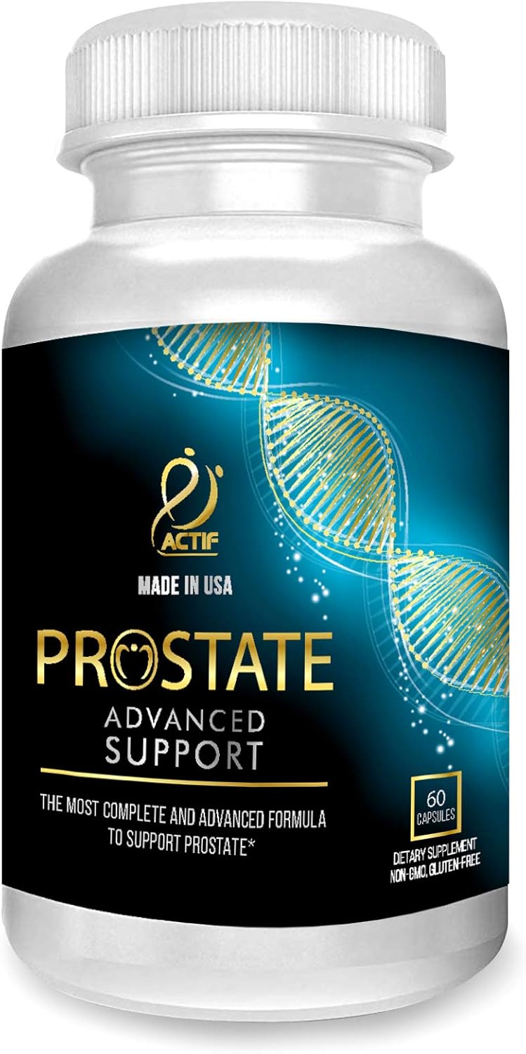 ACTIF Prostate Advanced Support with 20+ Factors, Complete Support for Urinary Health and Prostate - 60 Capsules, Made in USA, Non-GMO : Health & Household