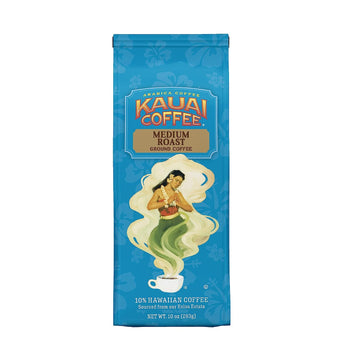 Kauai Hawaiian Ground Coffee, Koloa Estate Medium Roast (10 Ounce) - Gourmet Arabica Coffee From Hawaii's Largest Coffee Grower, Bold, Rich Blend