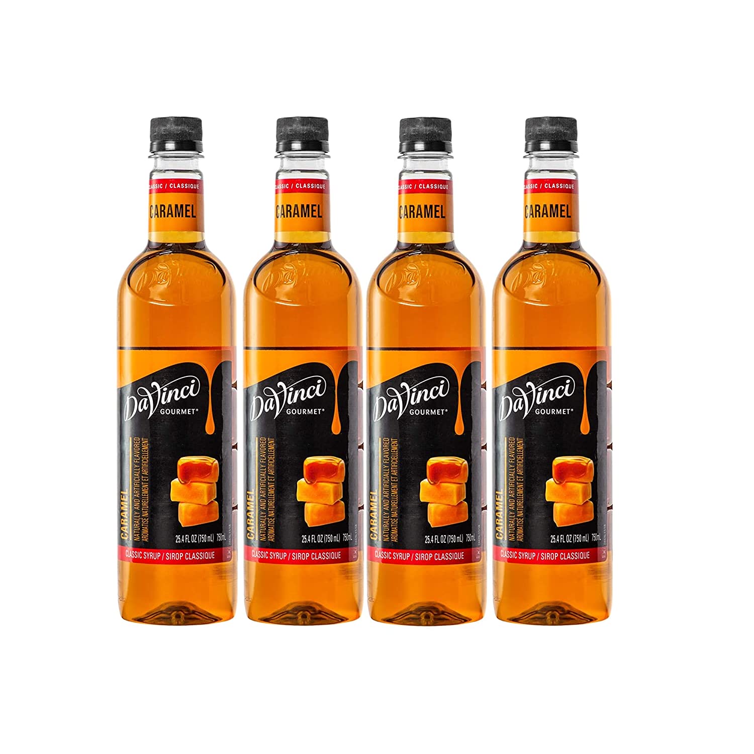 Davinci Gourmet Classic Caramel Syrup, 25.4 Fluid Ounce (Pack Of 4)