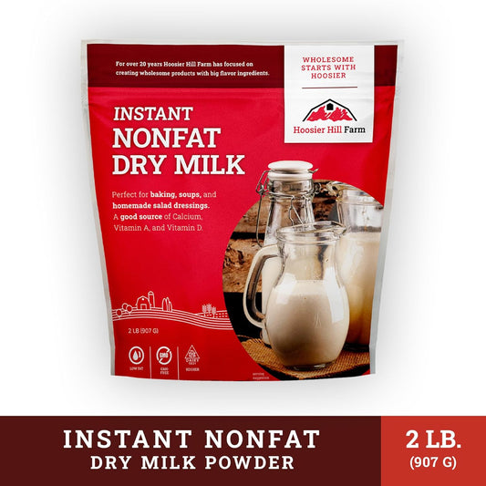 Hoosier Hill Farm Instant Nonfat Dry Milk Powder, 2LB (Pack of 1)