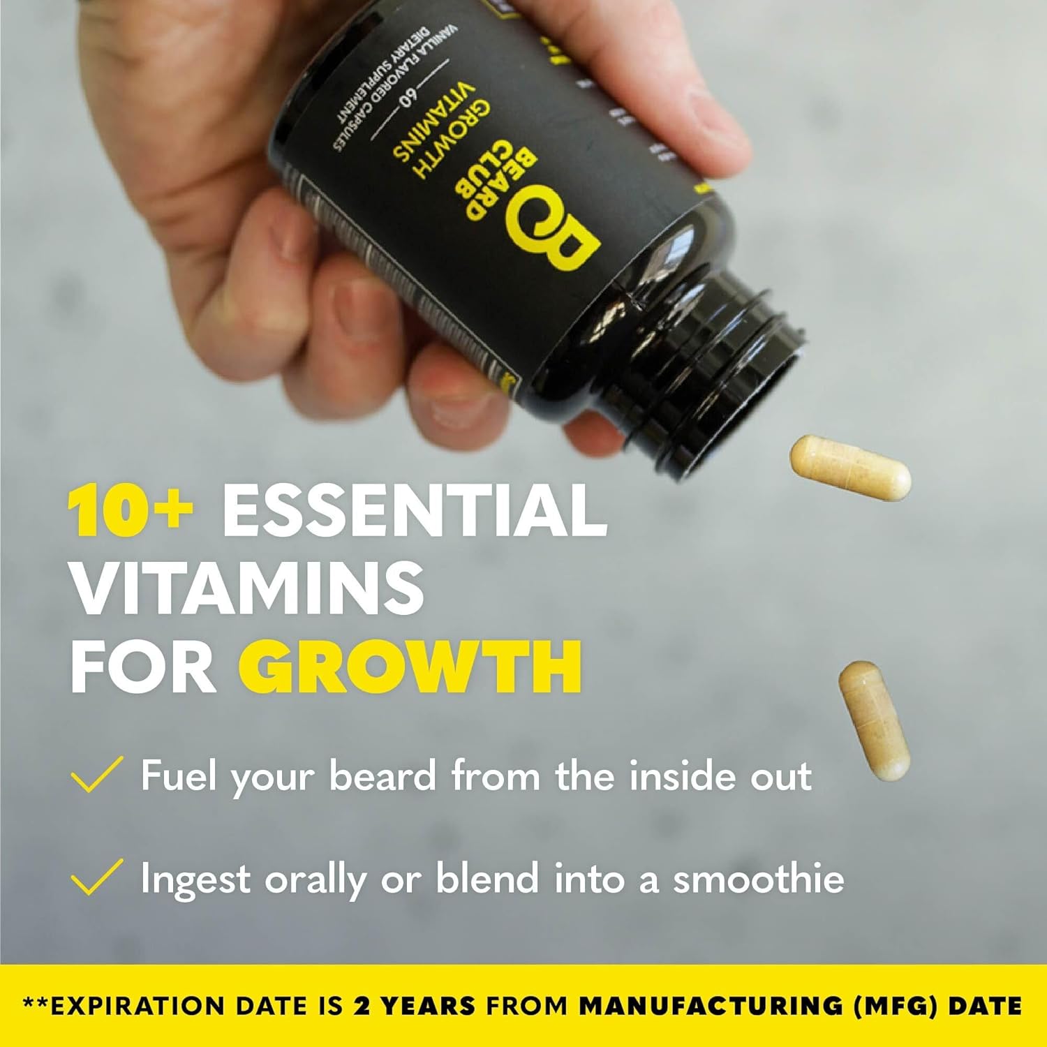 The Beard Club Advanced Beard Growth Kit - Derma Roller, Growth Oil, Vitamins And Vitamin Spray, Shampoo And Boar Bristle Brush - Gift Set - Cedar : Beauty & Personal Care