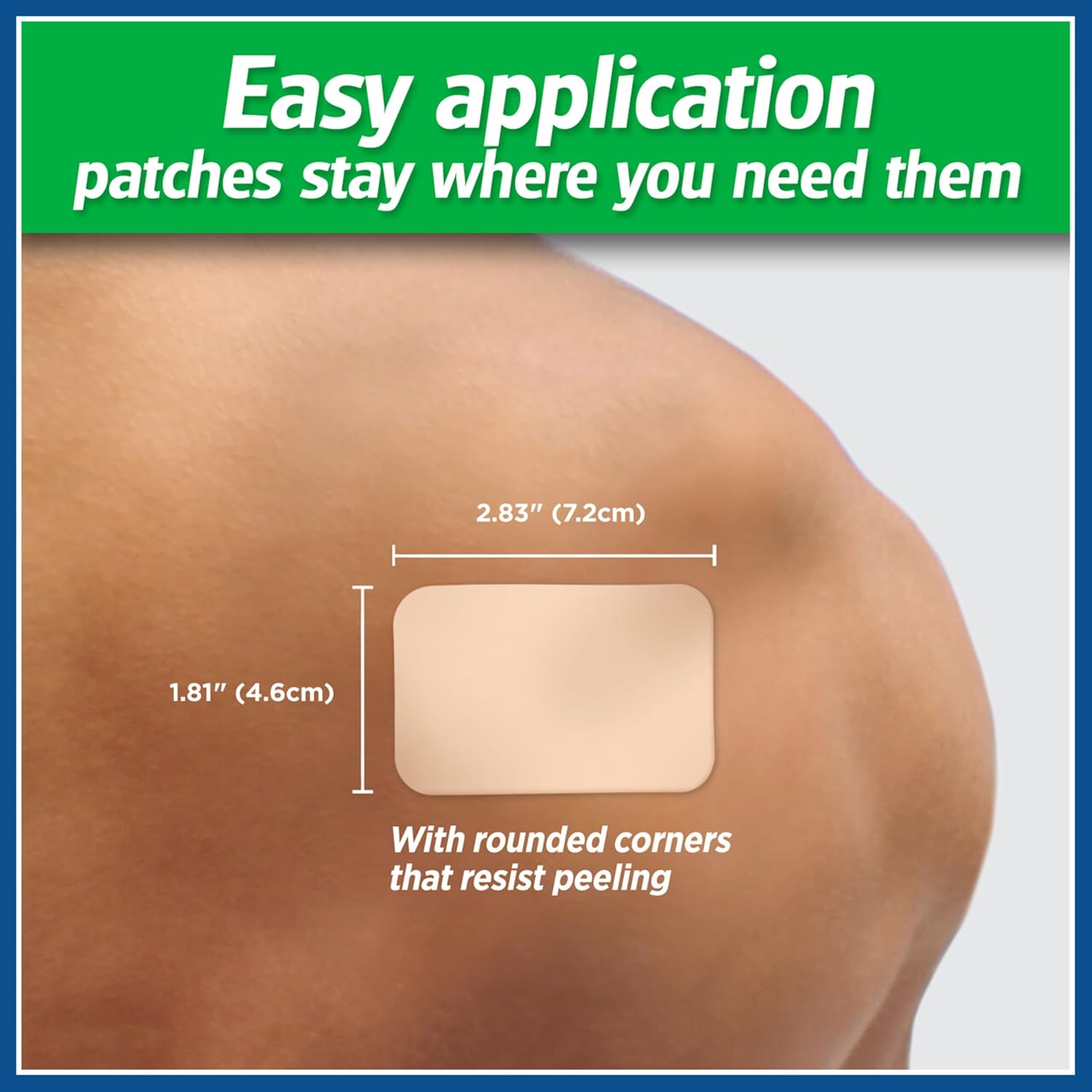 Salonpas Pain Relieving Patch for Back, Neck, Shoulder, Knee Pain and Muscle Soreness - 8 Hour Pain Relief - 60 Count : Health & Household