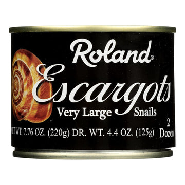 Roland Foods Escargot Snails, Very Large, 7.75 Ounce, Pack Of 12