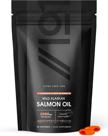 Wild Salmon Oil 2000Mg | Wild Caught Sockeye Salmon Oil | Rich In Omeg130 Grams