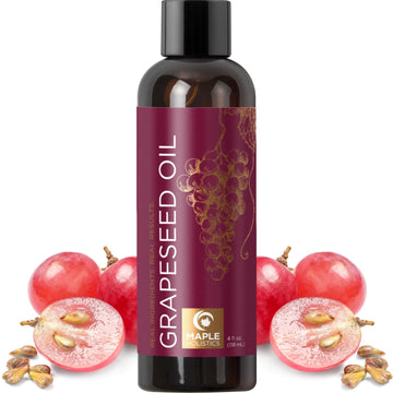 Pure Grapeseed Oil For Skin Care - Cold Pressed Grape Seed Oil Liquid For Skin With Moisturizing Carrier Oil For Essential Oils Mixing - Natural Vitamin E Anti Aging Body Oil For Dry Skin And Hair