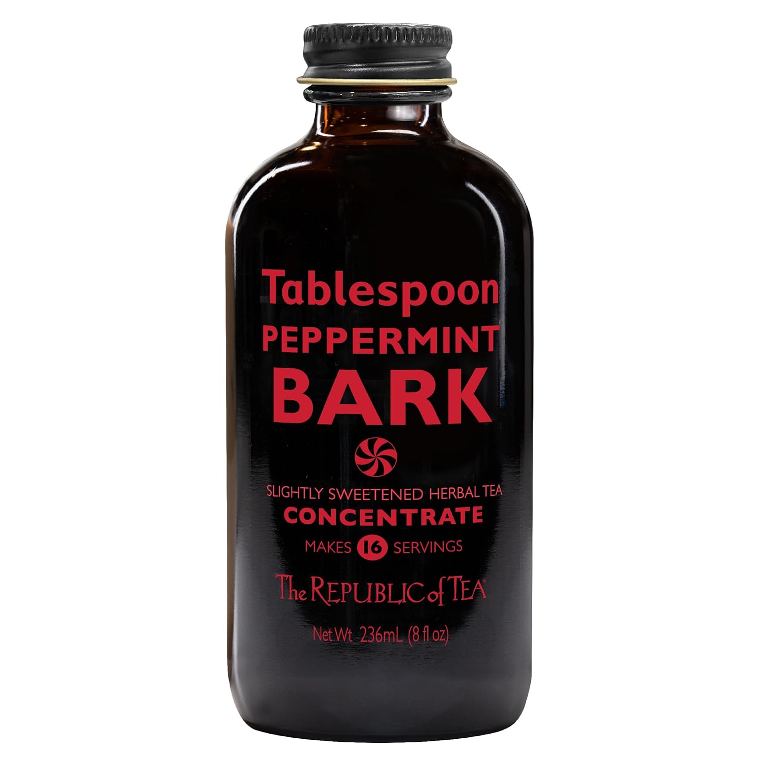 The Republic Of Tea – Tablespoon Peppermint Bark, Herbal Tea Concentrate, 8 Fl Oz -16 Servings