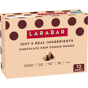 Larabar Chocolate Chip Cookie Dough, Gluten Free Fruit & Nut Bar, 12 Ct