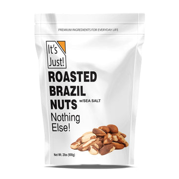 It'S Just - Brazil Nuts, 2Lbs, Product Of Peru, Roasted & Salted, Packaged In Usa (Roasted/Sea Salted, 2 Pound (Pack Of 1))