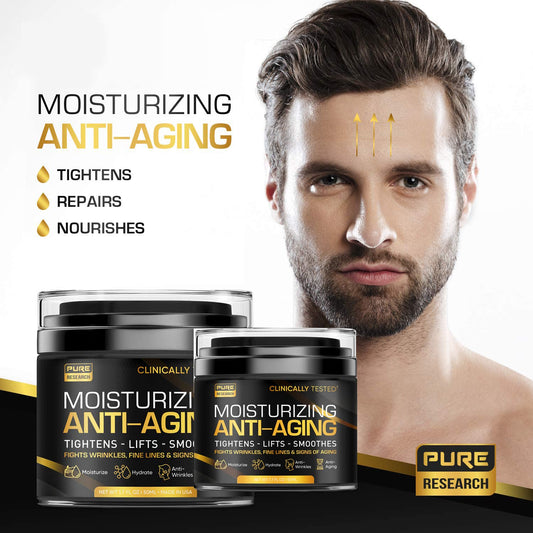 Men'S Face Cream Moisturizer - Anti-Aging Cream For Men, Collagen, Retinol & Hyaluronic Acid - Day & Night - Facial Skin Care- Anti Wrinkle 1.7 Oz