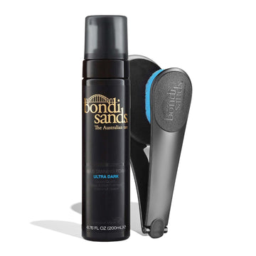 Bondi Sands Ultra Dark Self Tanning Foam + Back Applicator | Includes Lightweight Foam and 1 Back Applicator with 3 Replacement Pads ($38 Value)