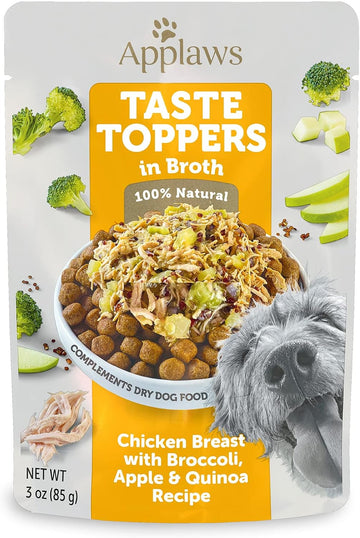 Applaws Taste Toppers, Limited Ingredient Dog Food Topper, Beef With Green Beans, Sweet Potato & Red Pepper In Broth (12 X 3Oz Pouches)