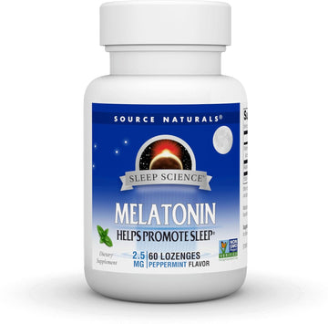 Source Naturals Melatonin, Helps Promote Sleep* 2.5 Mg - 60 Peppermint Flavored Lozenges