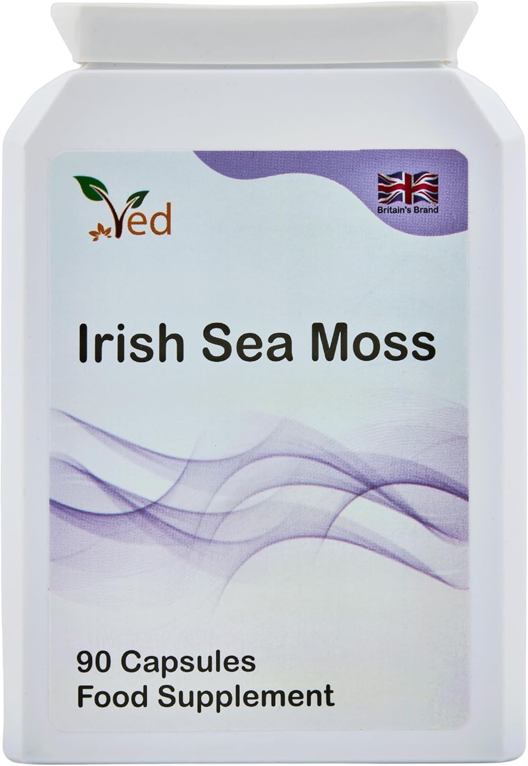 Ved Organic Irish Sea Moss (Chrondrus Crispus) 1200 Mg 90 Vegan Capsules (45 Days Supply)