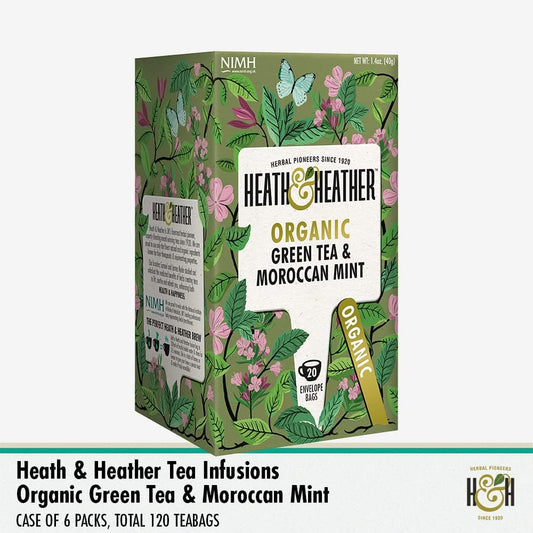 Heath & Heather Organic Peppermint Herbal Tea 20 Teabags