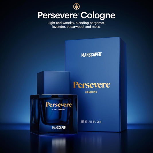 Manscaped® Persevere® Cologne, Men'S Eau De Toilette Body Spray Light & Woodsy, Paraben-Free, 50Ml