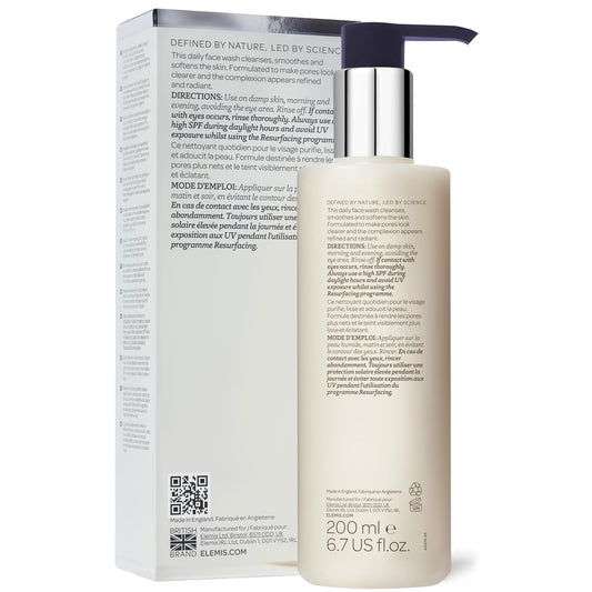 Elemis Dynamic Resurfacing Facial Wash | Daily Refining Enzyme Gel Cleanser Gently Exfoliates, Purifies, Renews, And Revitalizes The Skin | 6.7 Fl Oz