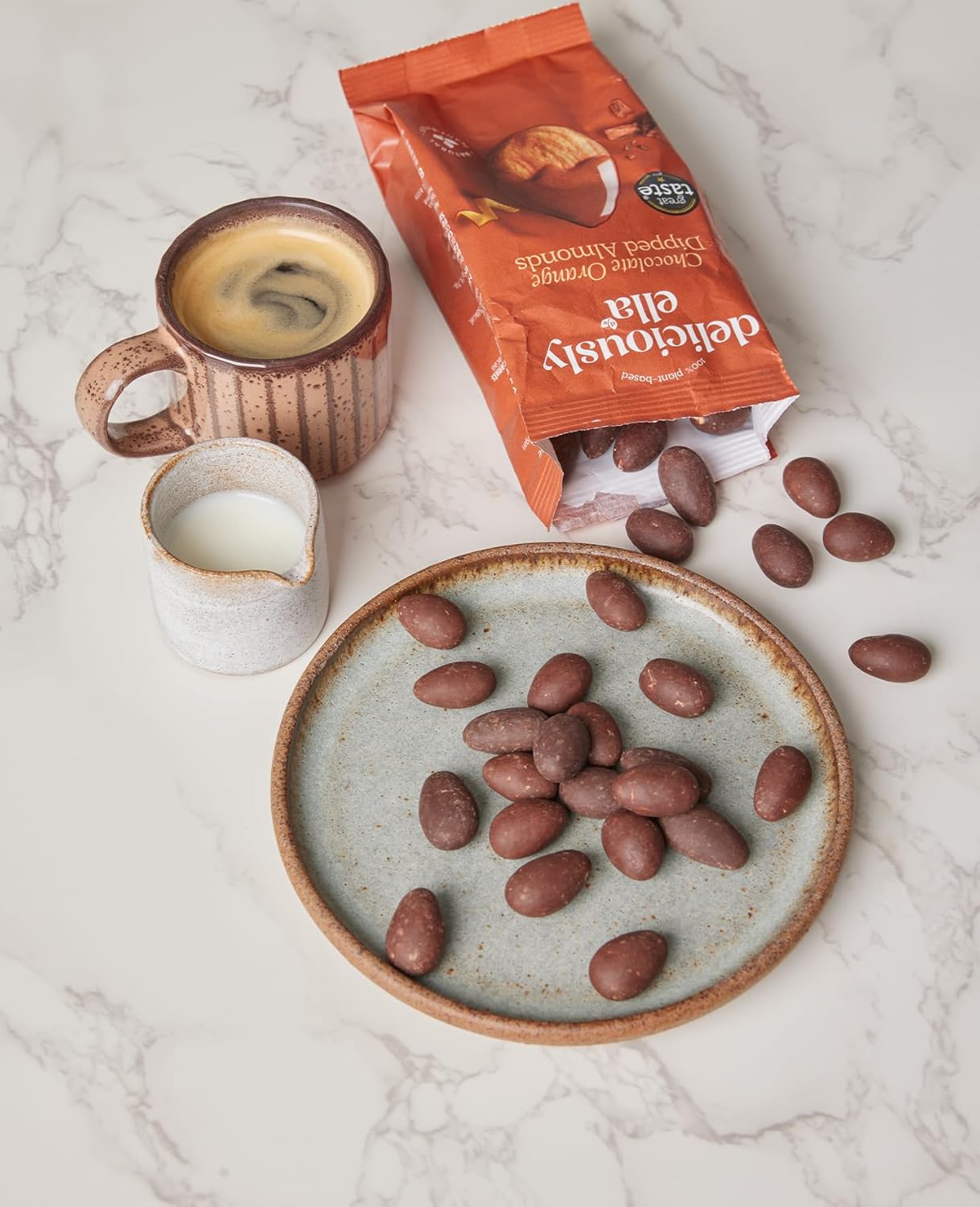 Deliciously Ella - Chocolate Orange Dipped Almonds, Vegan Friendly, 27g x 12 Packs : Amazon.co.uk: Grocery