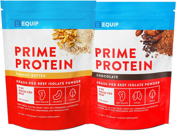 Equip Foods Prime Protein Powder Peanut Butter & Prime Protein Powder Chocolate