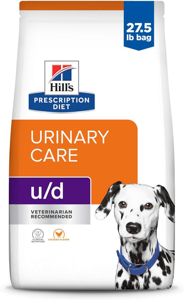 Hill'S Prescription Diet U/D Urinary Care Dry Dog Food, Veterinary Diet, 27.5 Lb. Bag