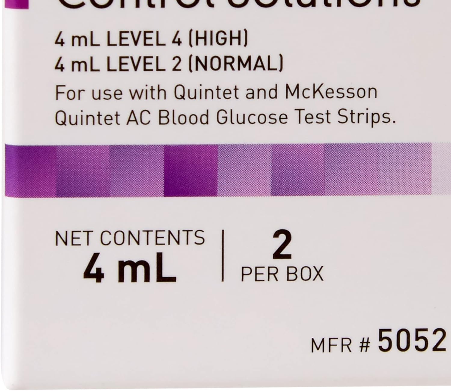 McKesson Quintet AC Blood Control Solution for Glucose Meter Level 1 / Level 2, 1 Count