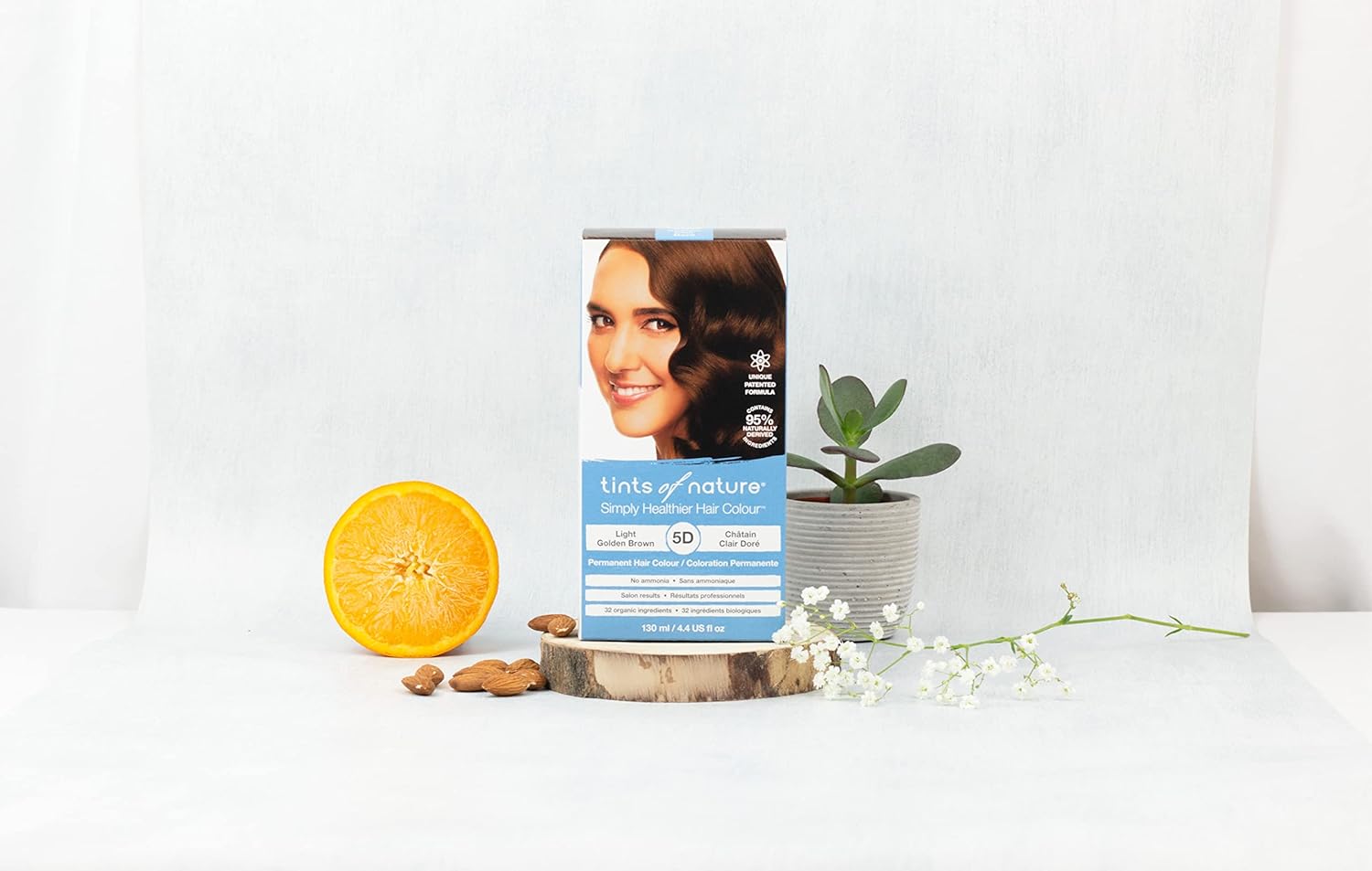 Tints of Nature 5D Light Golden Brown Permanent Hair Dye, Nourishes Hair and Covers Greys, Ammonia-Free, 130ml : Amazon.co.uk: Beauty