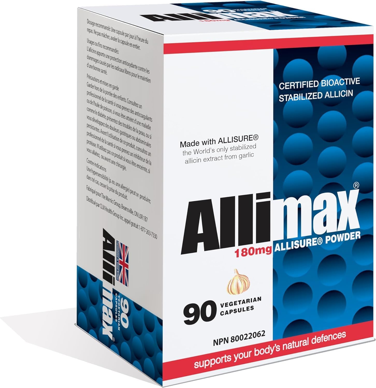 Allimax International Limited, Allimax 180 Mg 90 Vegcaps