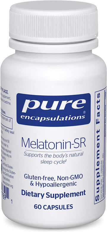 Pure Encapsulations Melatonin-Sr - Extended Release Melatonin - Supports Restful Sleep* - Sleep Supplement - Gluten Free & Vegan - 60 Capsules