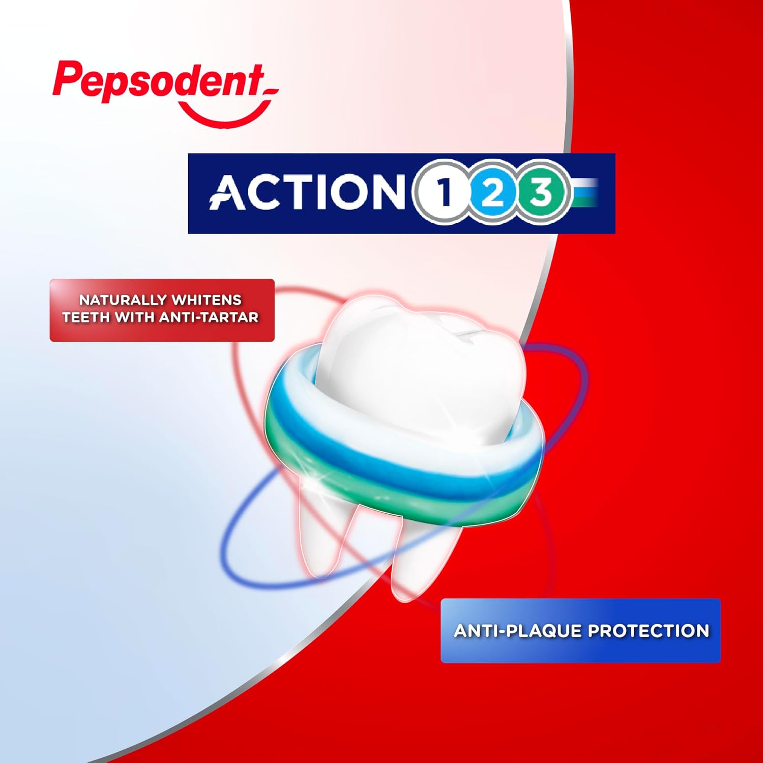 Pepsodent Toothpaste 125 ml Natural Whitening | Anti-Tartar | Big Pack (3 x 125 ml Pack) : Amazon.co.uk: Health & Personal Care