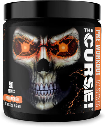 Jnx Sports The Curse! Pre Workout Powder For Men & Women, Caffeine, Beta-Alanine, Creatine, L-Citrulline, 50 Servings, Strawberry Kiwi Flavor – Boost Energy, Strength & Focus