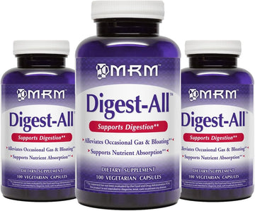 MRM Digest-All Condition Specific Vegetarian Capsules 100 Count Bottle [3 Pack] : Health & Household