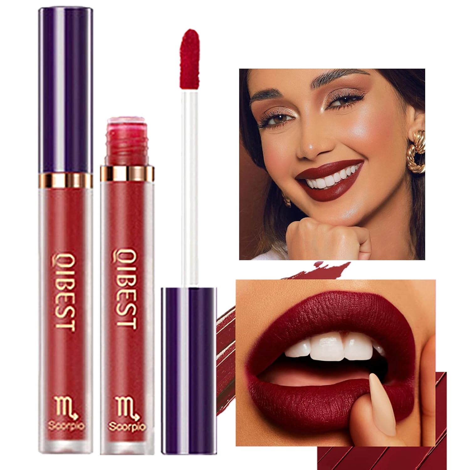12Pcs Matte Liquid Lipstick Makeup Set, Long Lasting Waterproof Velvet Lip Gloss High Pigmented Lip Makeup Gift Sets For Girls And Women