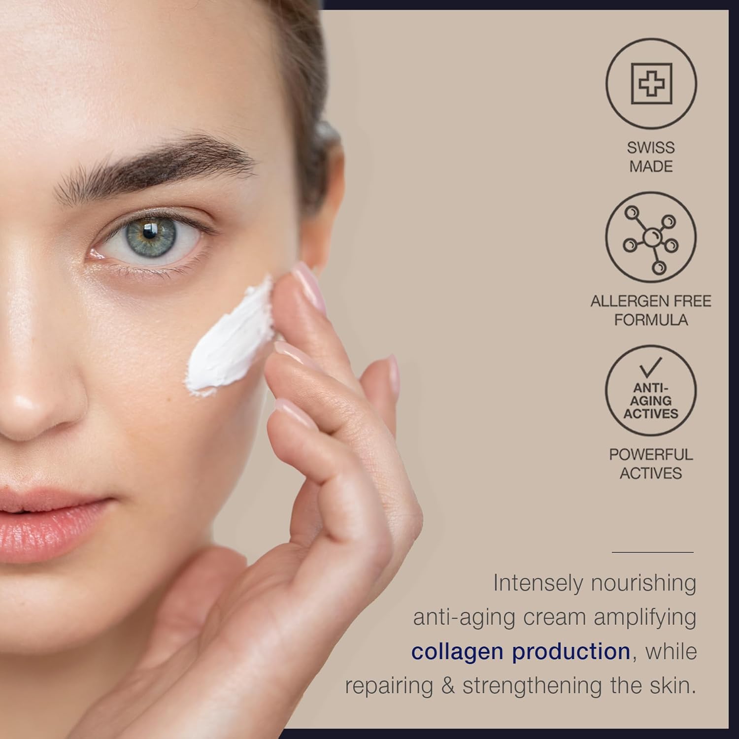 Skincode Exclusive Cellular Anti-Aging Cream - Collagen Moisturizing Cream With Dermaxyl, Acr Complex, Vitamin C & E, All Skin Types (1.7 Oz / 50 Ml) : Beauty & Personal Care