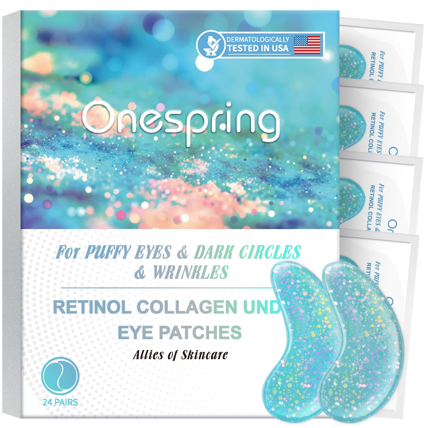Under Eye Patches (32 Pairs) - Collagen-Infused, Anti-Puffiness & Dark Circle Treatment - Luxurious Skincare For Under Eye Bags & Fine Lines, Gifts For Women