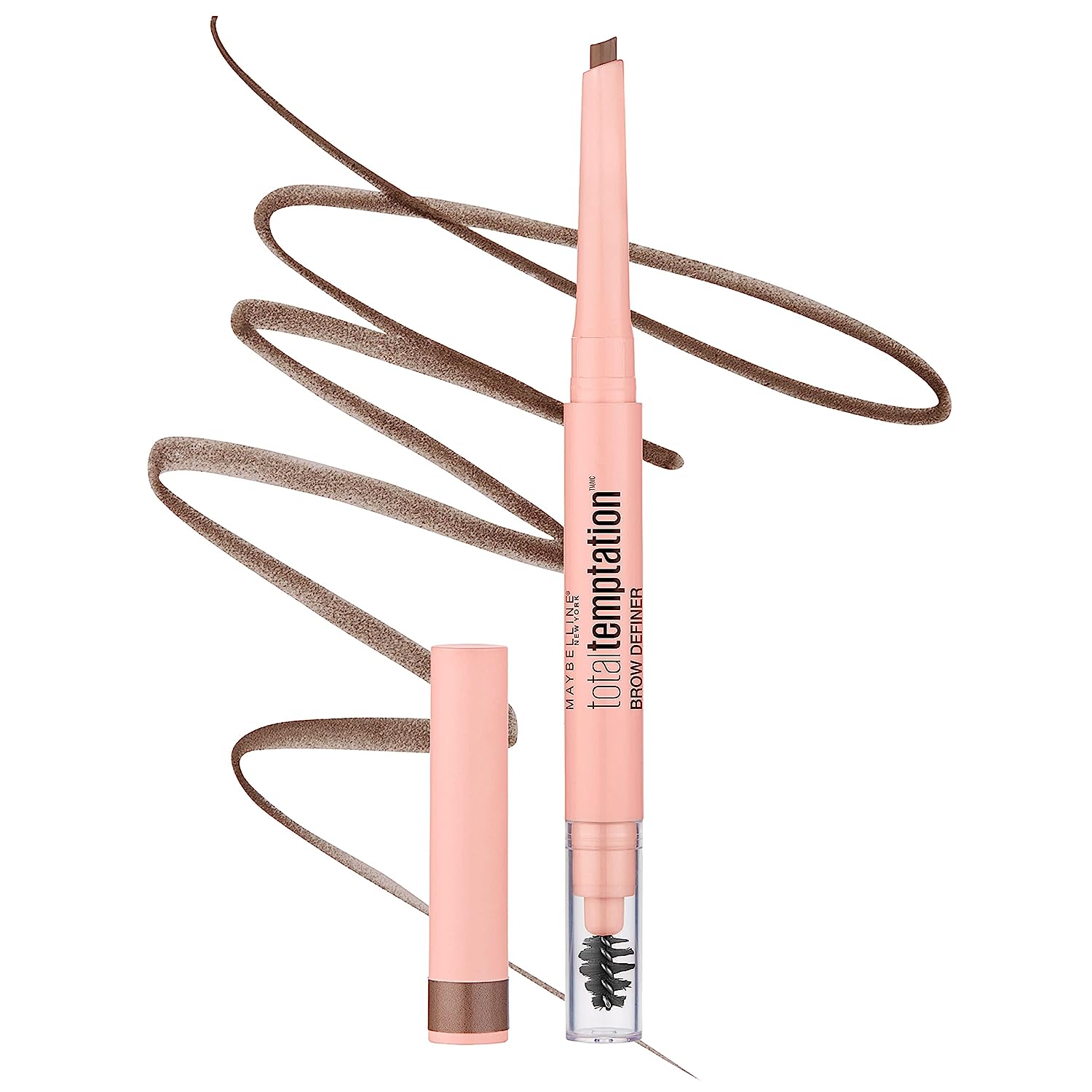 Maybelline Total Temptation Eyebrow Definer Pencil, Soft Brown, 1 Count