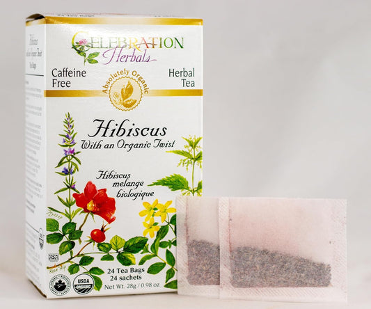 Celebration Herbals Hibiscus Organic Twist 24 Bag, 0.02 Pound