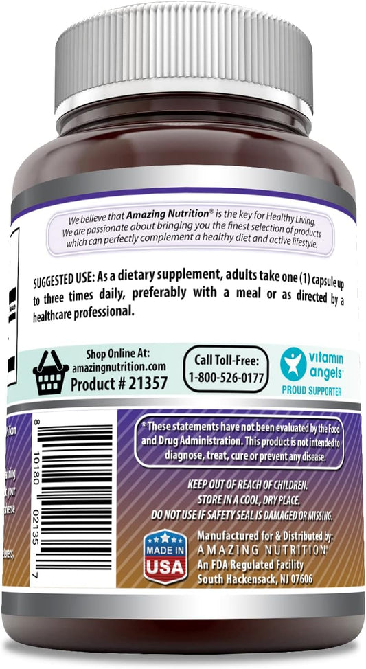 Amazing Formulas L-Arginine Supplement | 500 Mg Per Serving | 250 Capsules | Amino Acid Supplement For Men & Women | Non-Gmo | Gluten Free | Made In Usa