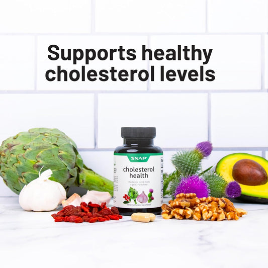 Snap Supplements Cholesterol Health - Support Healthy Cholesterol Levels And Natural Heart Health, 60 Capsules
