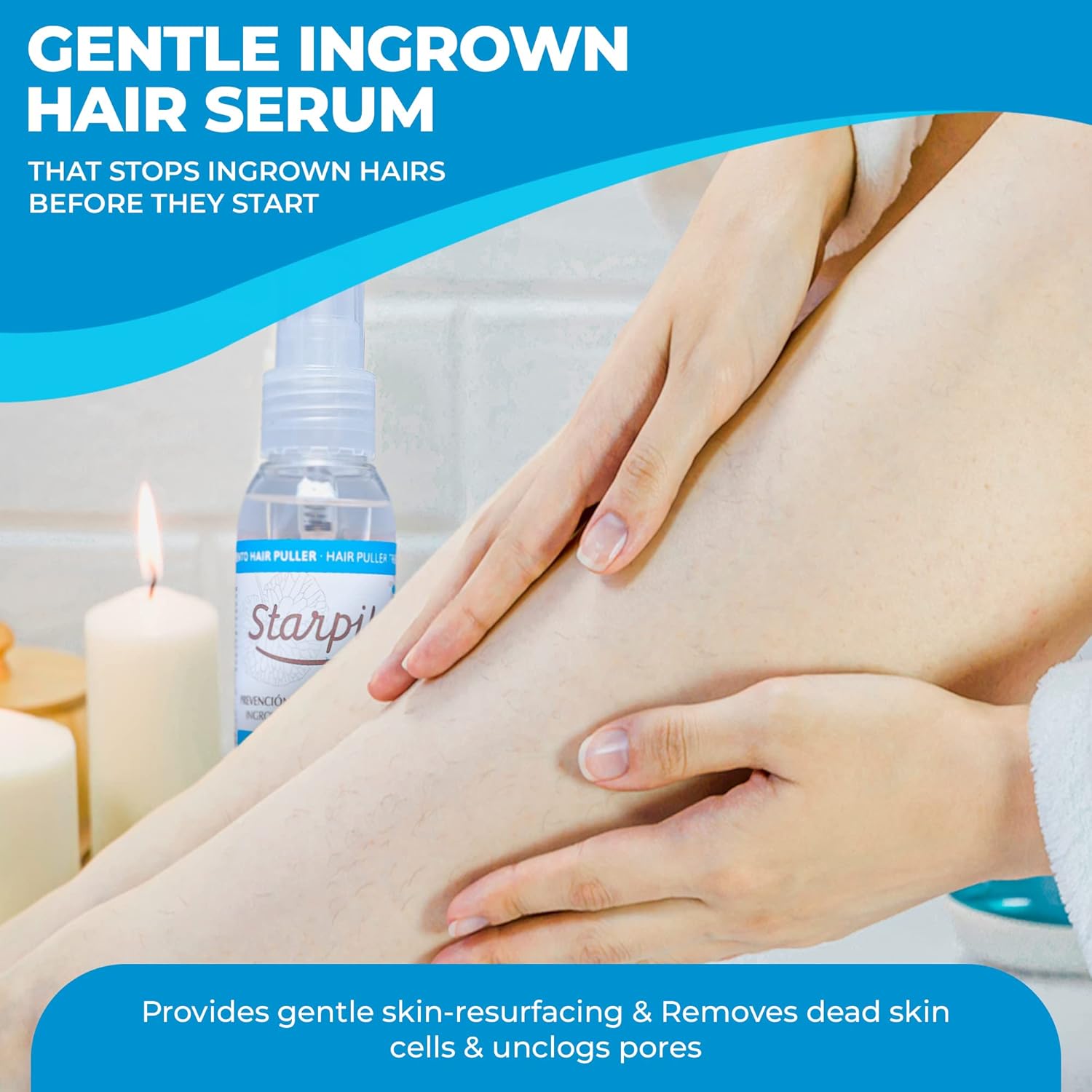 Starpil Post Wax Ingrown Hair Serum Spray 125ml/4oz - After Waxing Skin Care : Beauty & Personal Care