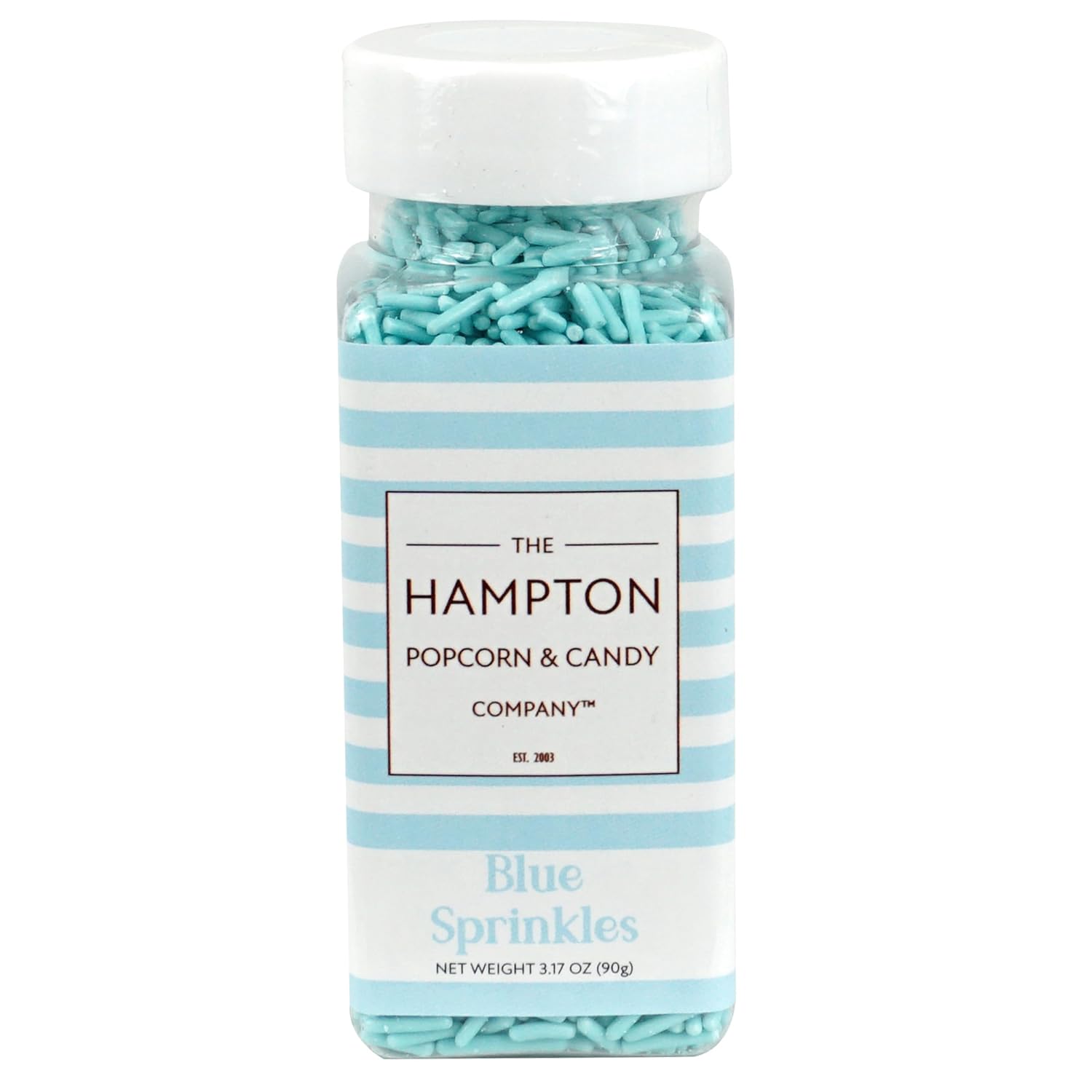 Blue Sprinkles Jimmies 3.17 Oz, Sprinkles For Cake Decorating, Cake Sprinkles, Sprinkles For Baking, Ice Cream & More, The Hampton Candy Company : Grocery & Gourmet Food