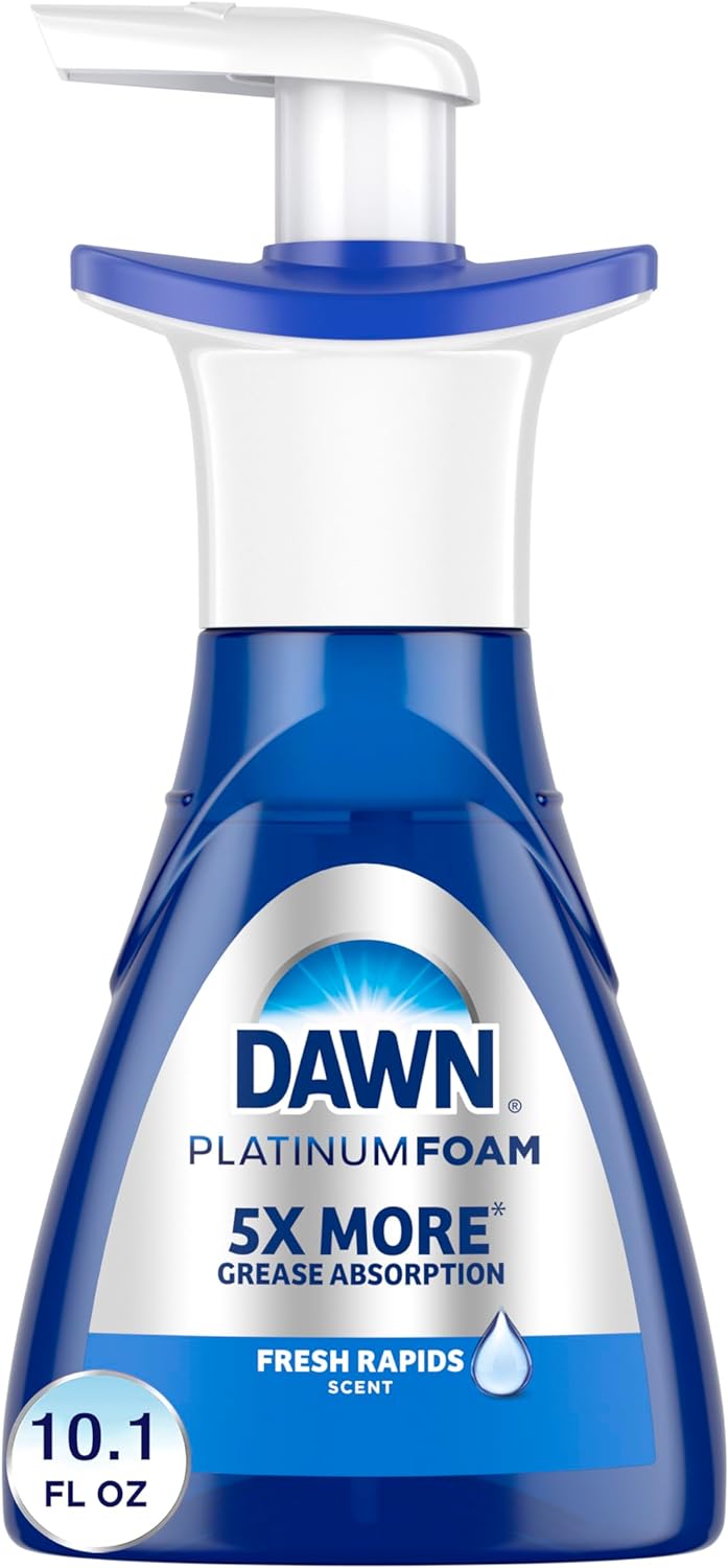 Dawn Ultra Platinum Foam Dishwashing Foam, Fresh Rapids Scent, 10.1 fl oz (Packaging May Vary)