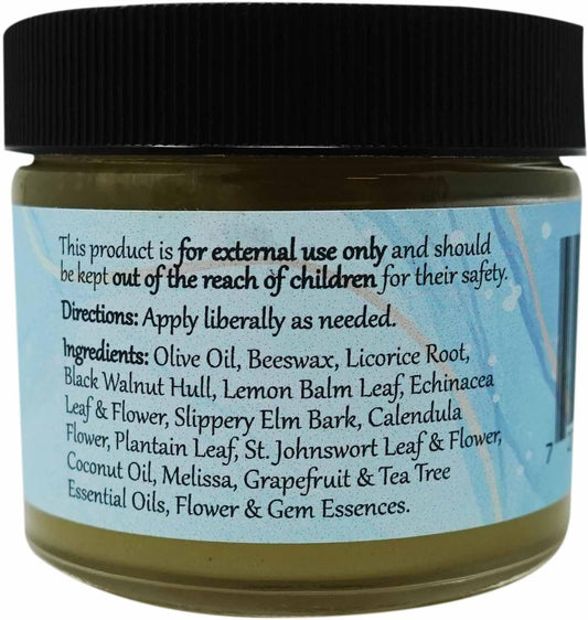 Wiseways Herbals: Salves For Natural Skin Care, Lemon Balm Salve 2 Oz