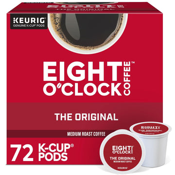 Eight O'Clock Coffee The Original, Keurig Single Serve K-Cup Pods, Medium Roast, 72 Count (6 Packs of 12)