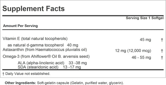 Andrew Lessman Astaxanthin 12Mg - 60 Softgels - 12000 Mcg Natural Astaxanthin, Powerful Anti-Oxidant Carotenoid. Protection For Eyes, Heart, Skin And More. No Additives. Easy To Swallow Softgels